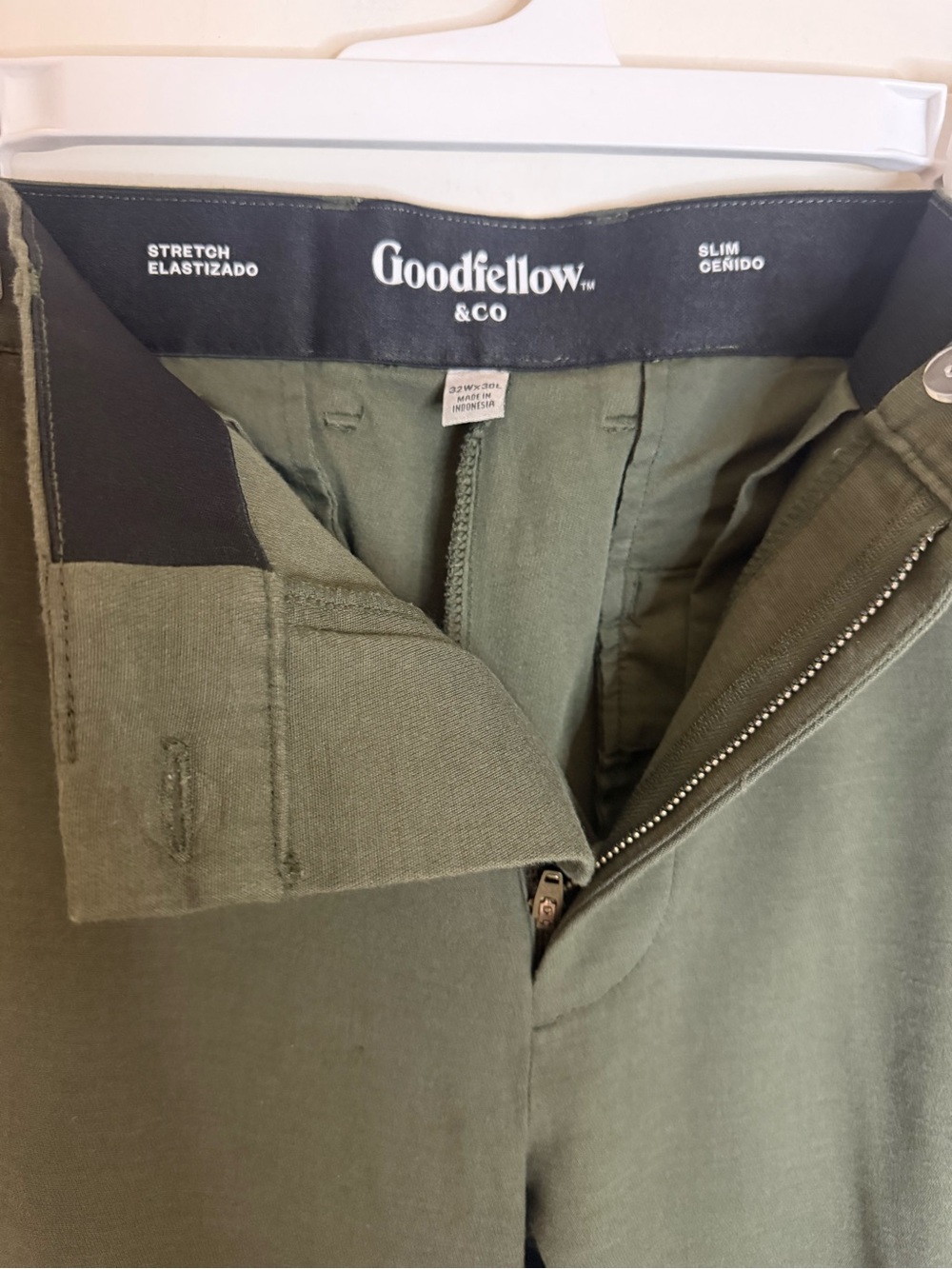 Goodfellow & Co Olive Chino Pants Stretch and Slim - Picture 5 of 5